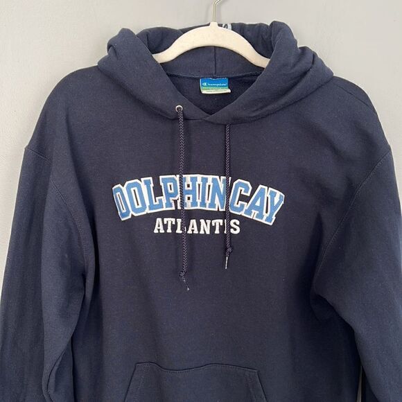 Mens M Champion Bahamas Dolphin Cay Atlantis  Eco Fleece Thick sweatshirt hoodie - Picture 2 of 11